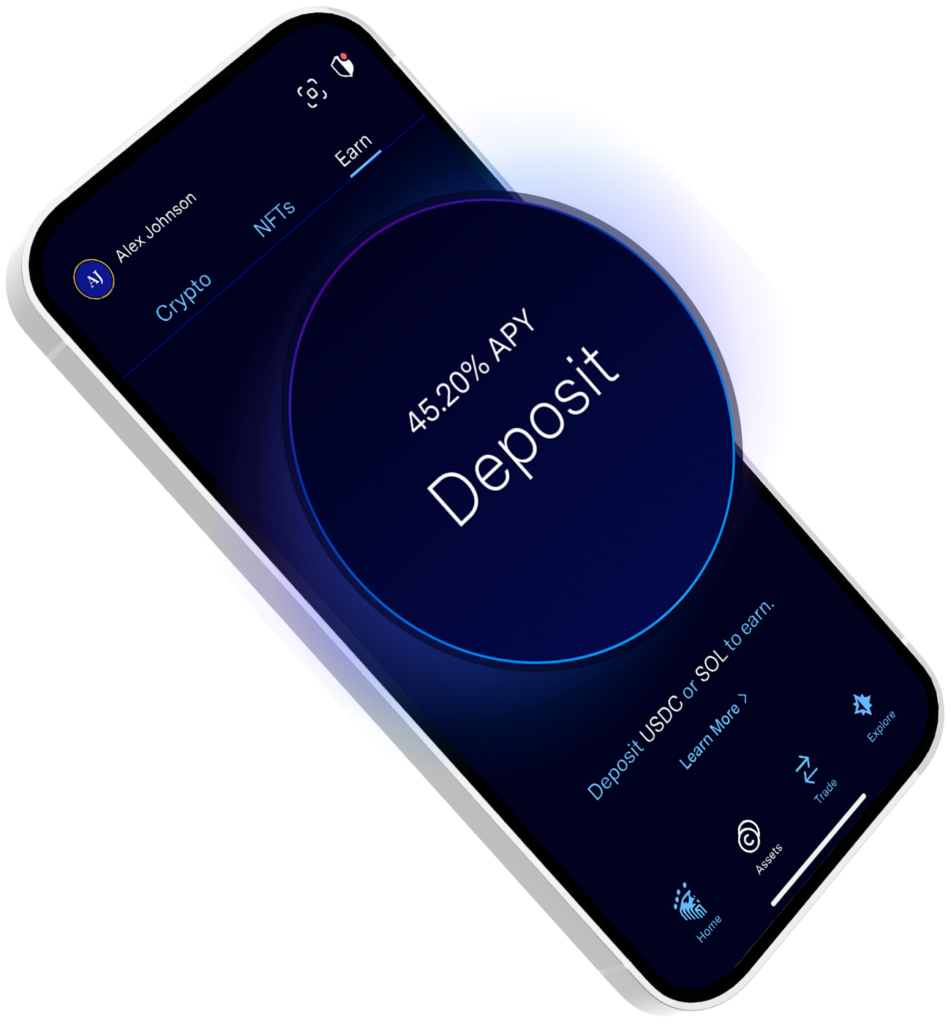 deposit and earn screenshot