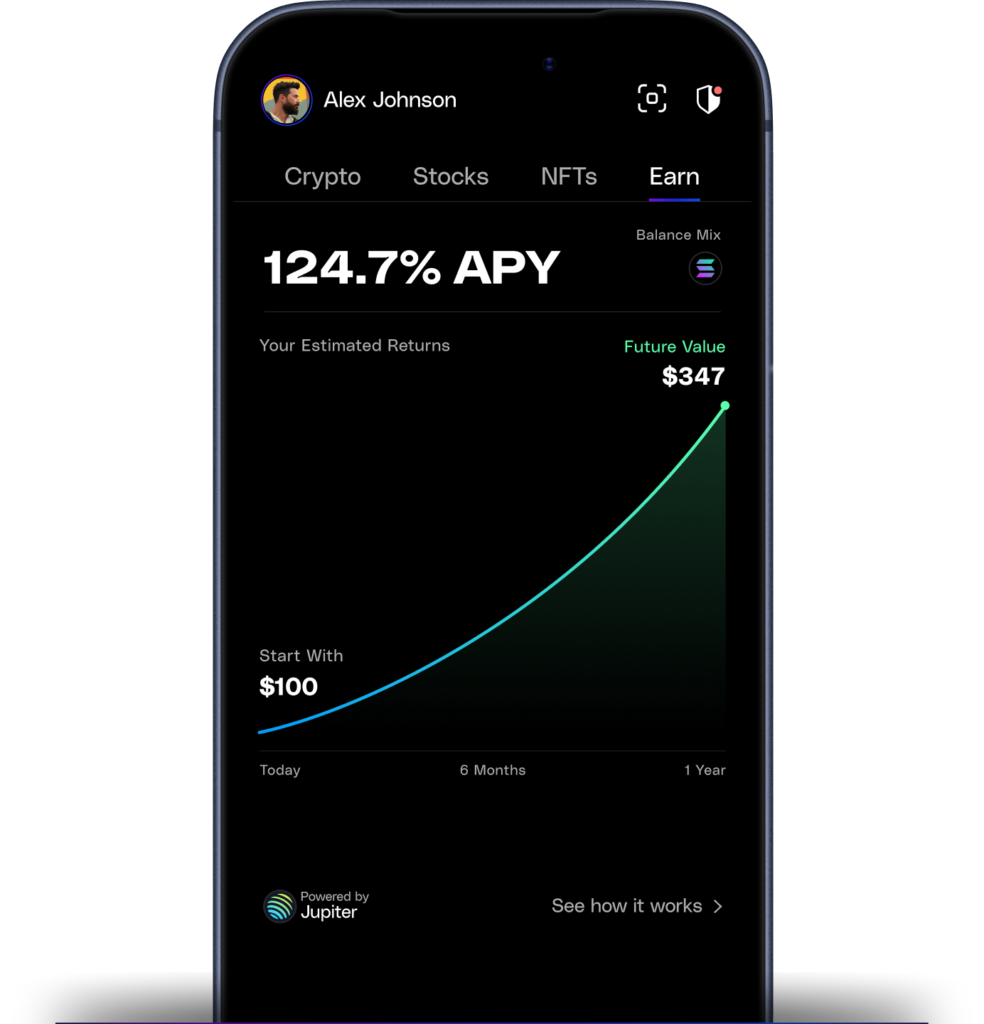 Kresus App - Earn Screen